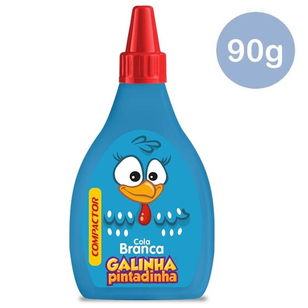 Cola Branca Galinha Pintadinha 90g Lavavel - Compactor em Oferta na Shopee