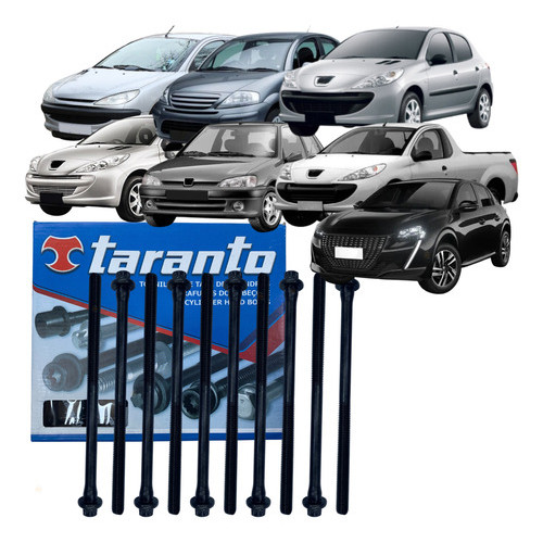 Jogo 10 Parafuso Cabeçote Taranto 206 208 Hoggar 207 C3 em Oferta na Shopee