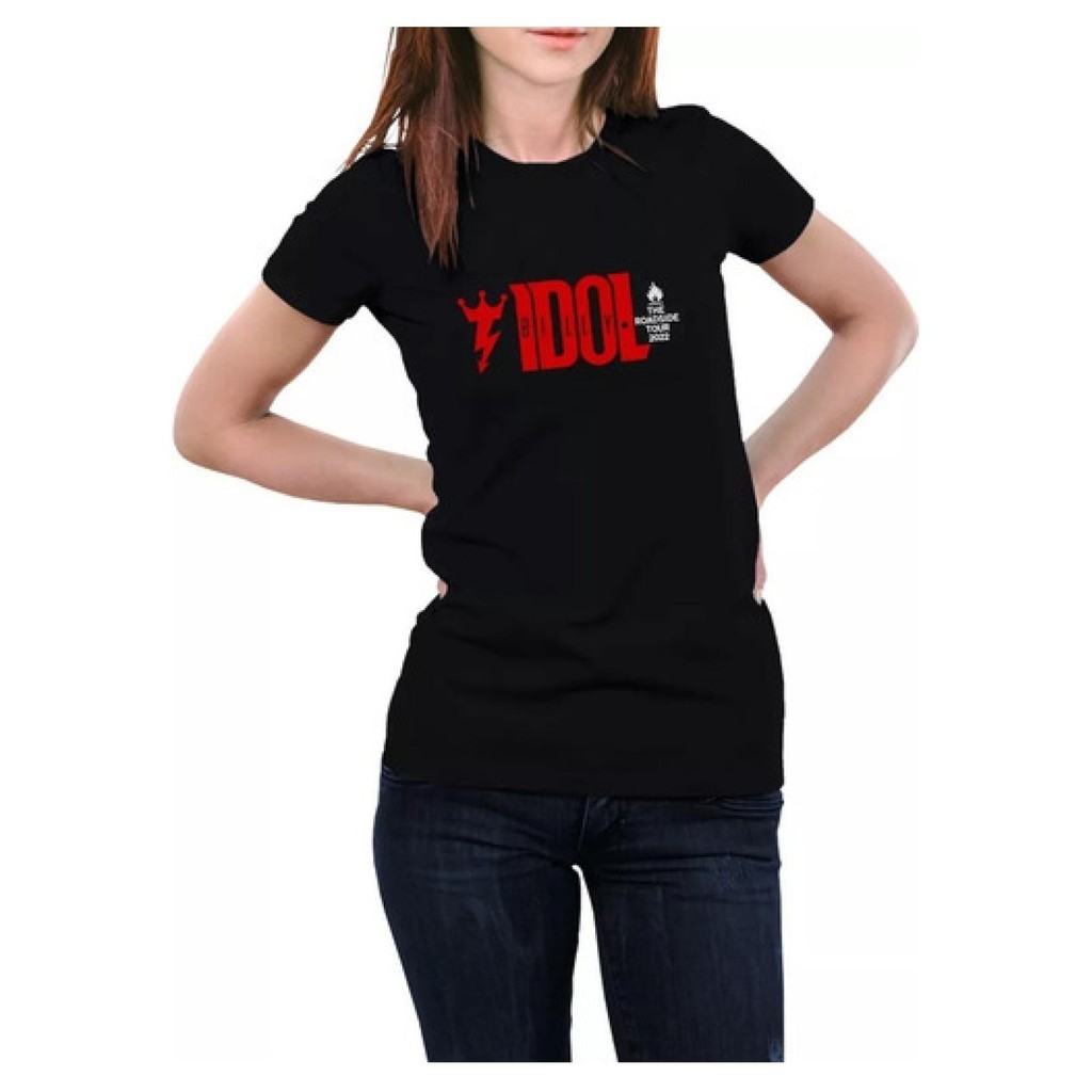 Camiseta Babylook Show Billy Idol Rebel Yell Tour Rock 3