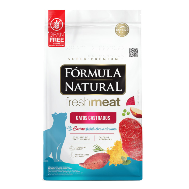 Ração Fórmula Natural Fresh Meat Gatos Castrados Sabor Carne 1 kg em Oferta na Shopee