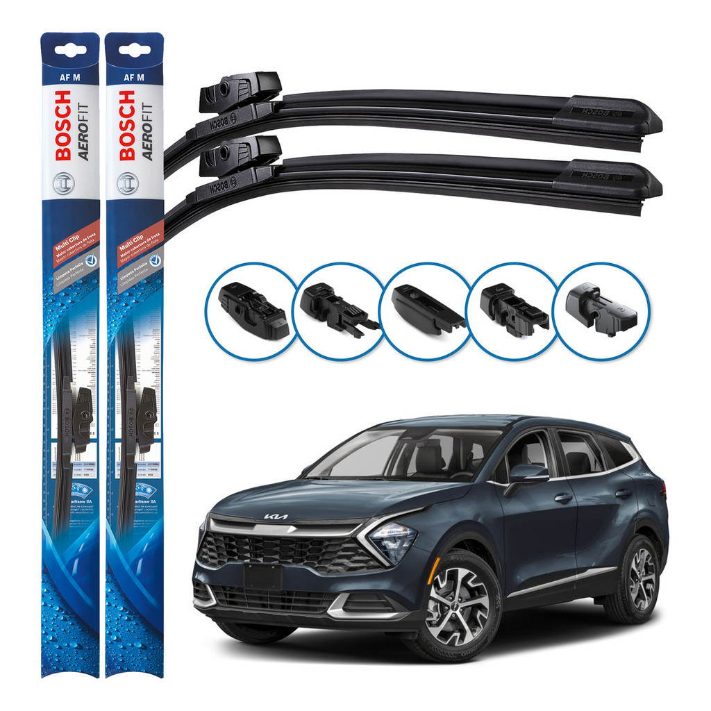 Par de Palhetas Limpador Parabrisa Multiclip Original Bosch Kia Sportage 2022 A 2024