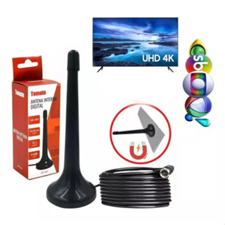 Mini Antena Digital Interna Hdtv Uhf 3m Tomate - Mtv-3015