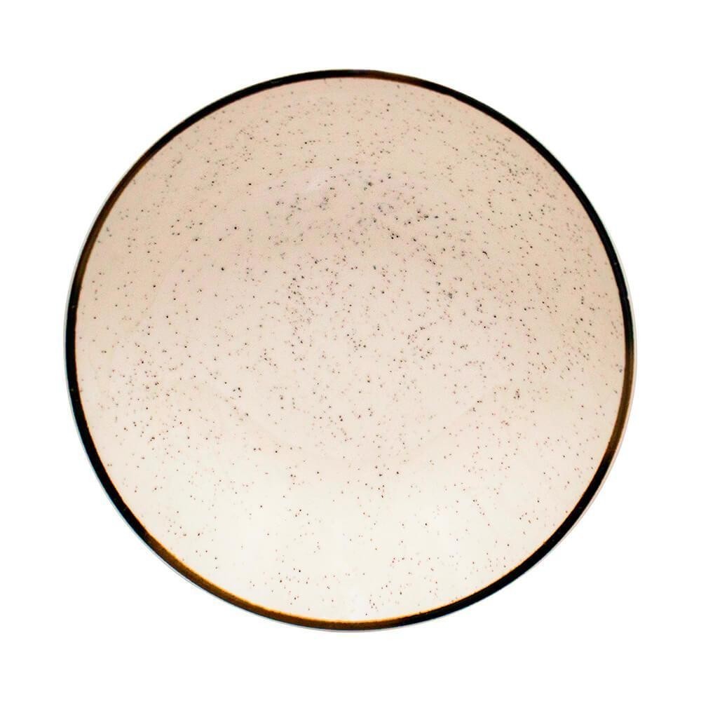 Prato de Porcelana Fundo Oxford Brisa 20,5cm 1 peça