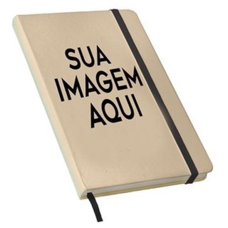 Caderneta tipo Moleskine 21x14 PERSONALIZADO