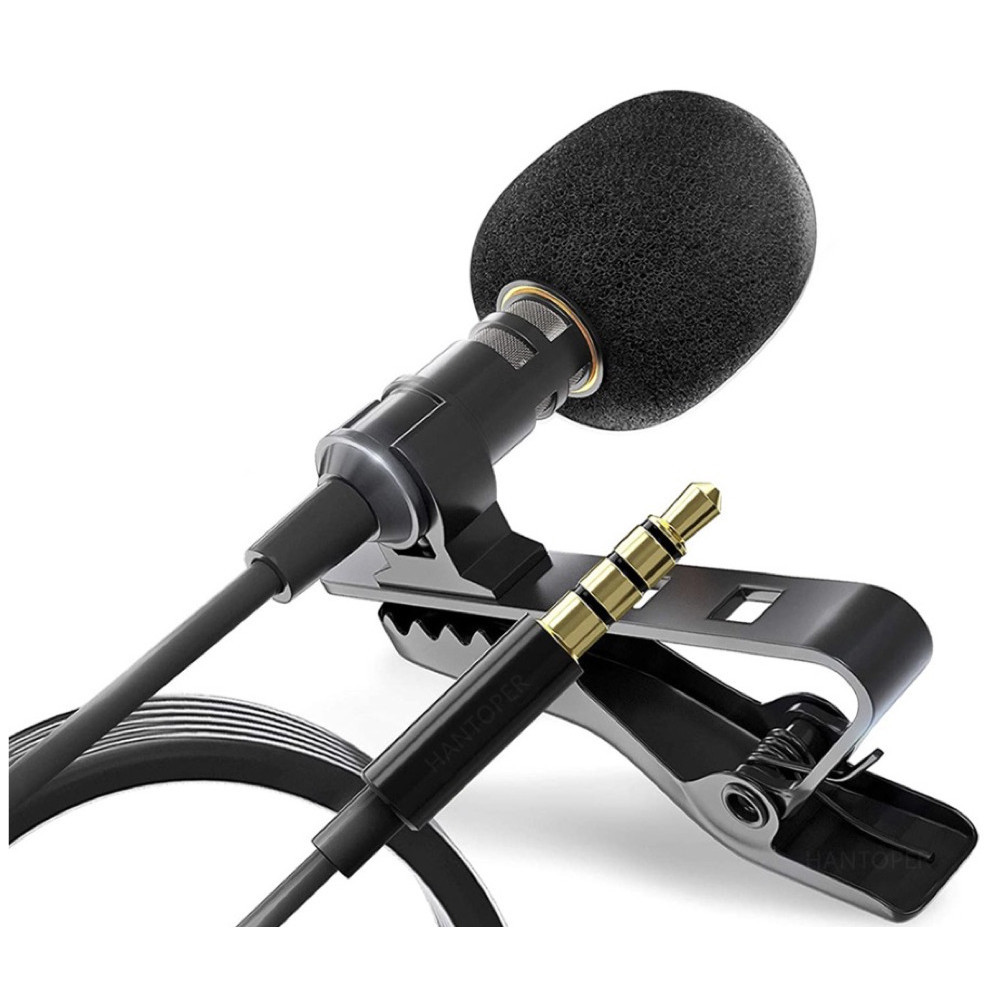 Microfone Lapela Clip Semi Profissional 3.5mm em Oferta na Shopee
