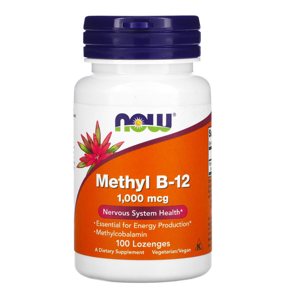 Vitamina B-12 1mg com Metilcobalamina Now 100Pastilhas em Oferta na Shopee