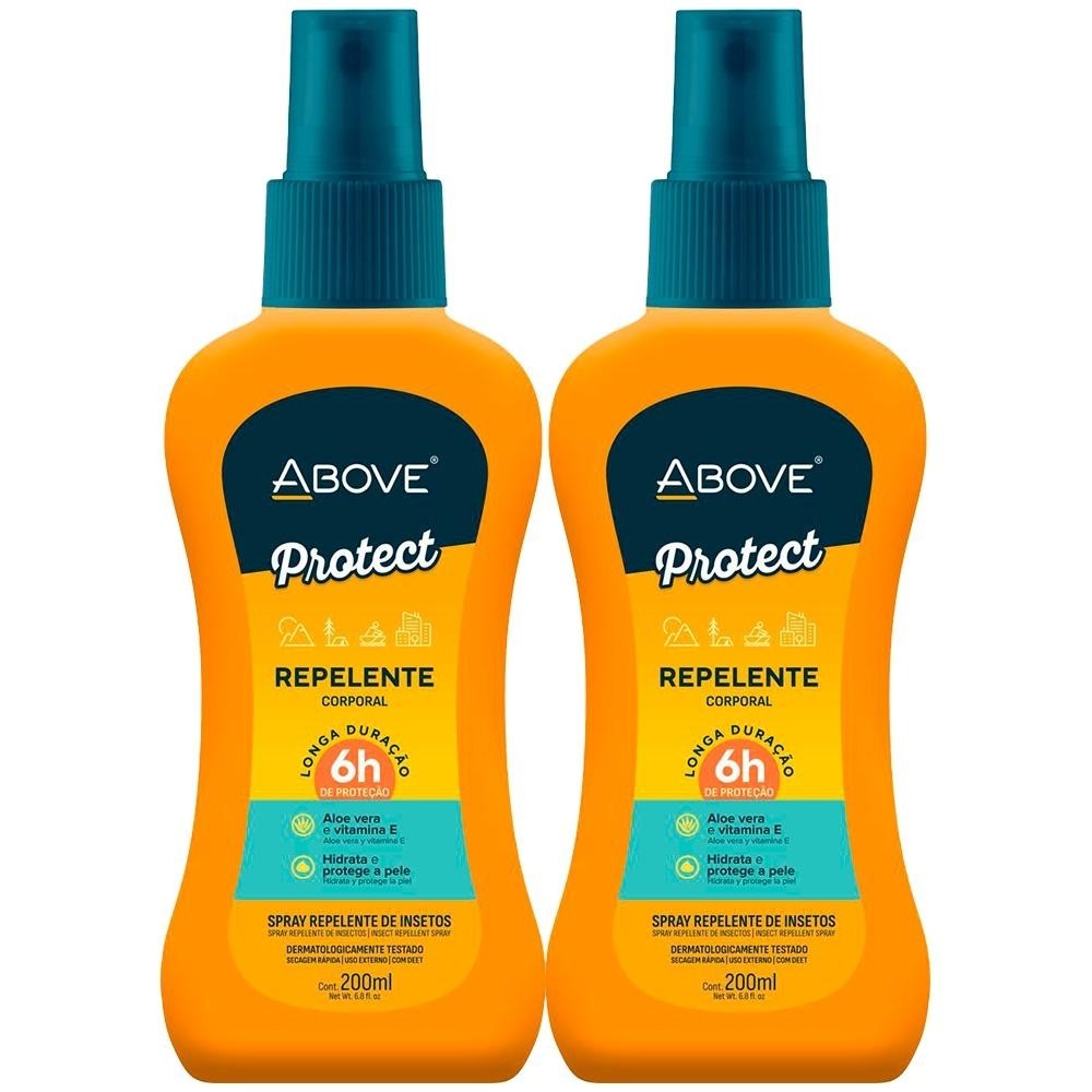Repelente De Insetos Above Adulto Spray 200ml - Kit c/ 2 unidades - Health