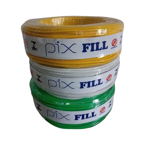 Fio Elétrico Cabo Flexível 4,0mm Rolo 25 Metros 750v Pixfill