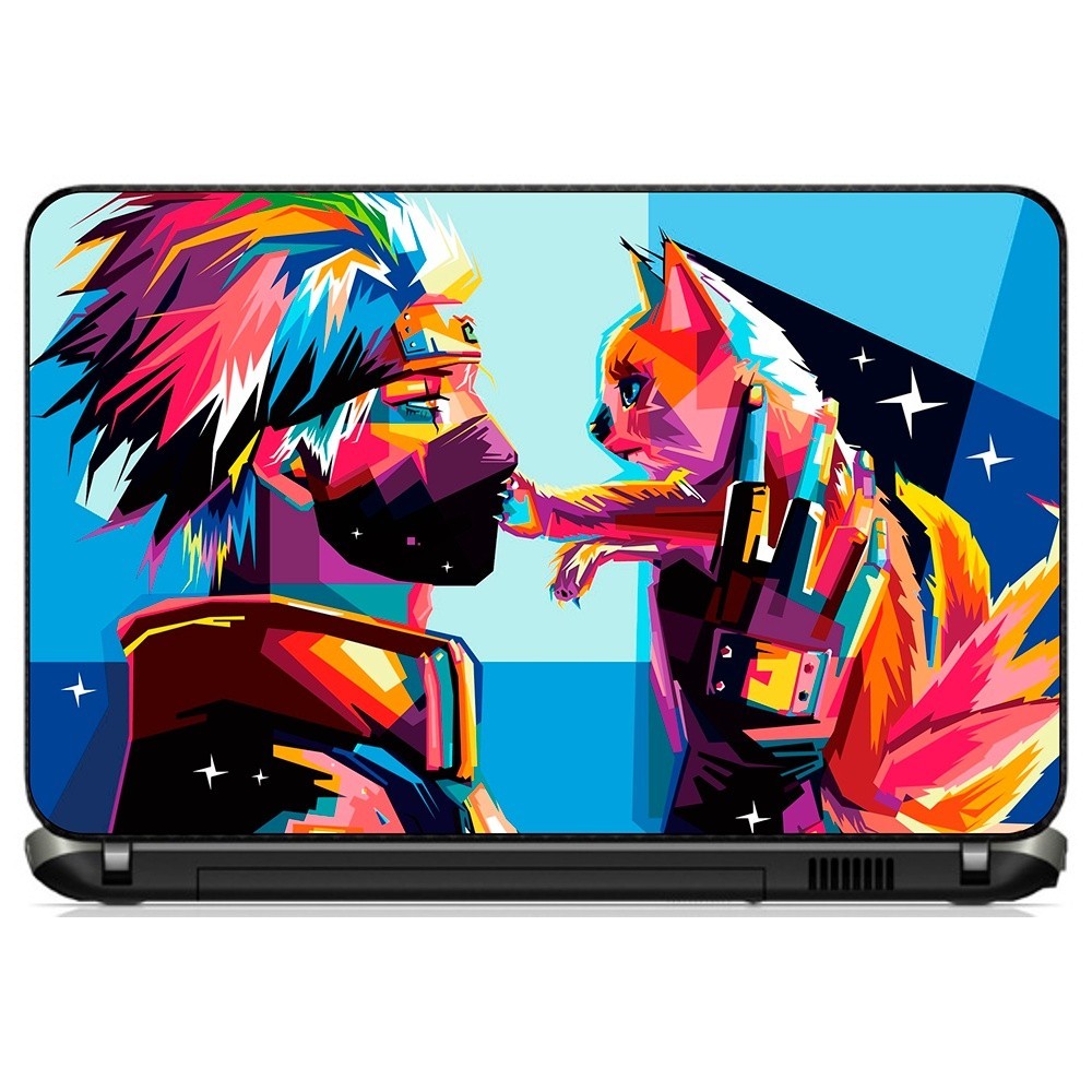 Adesivo Personalizado Skin Pelicula Notebook Macbook Tablet Naruto Anime Manga Desenho Maca