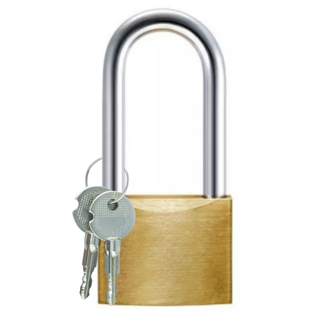 Cadeado Haste Longa De Latão Para Segurança Versátil 50mm Com Chaves Tetra em Oferta na Shopee