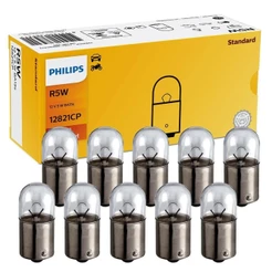 Kit 10 Lâmpada Philips Standard R5w 12v 67 Ba15s Sinalização