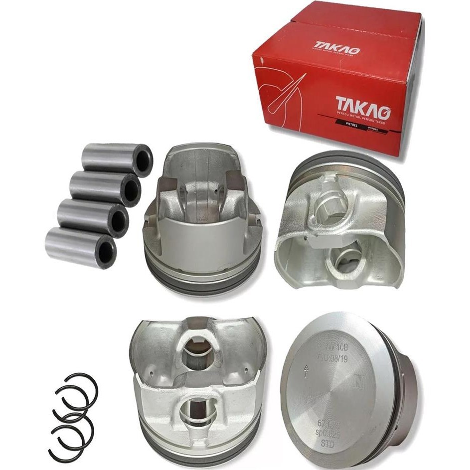 Jogo Pistao Do Motor Fox Gol G5 G6 G7 Voyage 1.0 8v Ea111 2008 A 2016