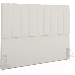 Cabeceira Cama Box Queen 160 cm Dália W01 Bouclê Cru - Lyam Decor