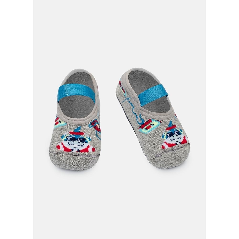 Meia Sapatilha Bebê Menino Com Sola Emborrachada Tubarão Hip Hop - Puket em Oferta na Shopee