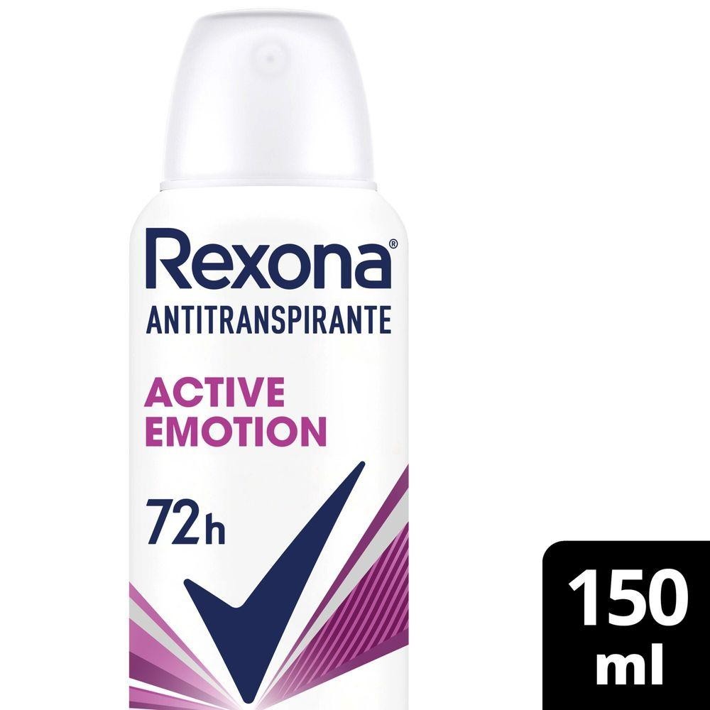 Desodorante Antitranspirante Rexona Feminino Active Emotion 150ml em Oferta na Shopee