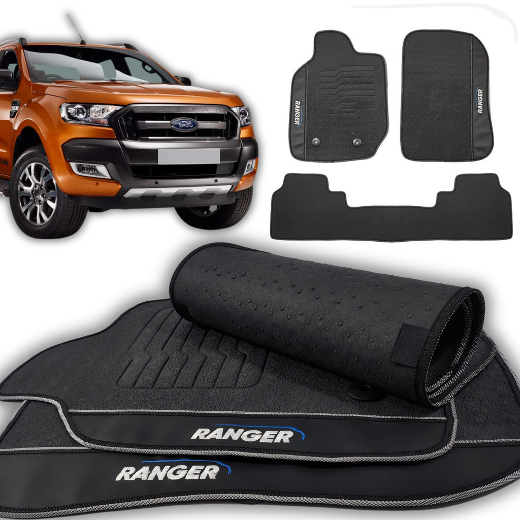 Tapete Ranger 2013 2014 2015 2016 2017 a 20 2021 2022 Impermeável Bordado Sob Medida Preto! em Oferta na Shopee