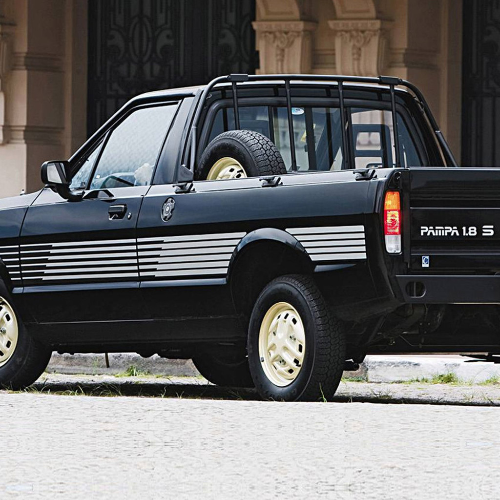 Faixa Ford Pampa 1990 1.8 S Adesivo Lateral Genérico