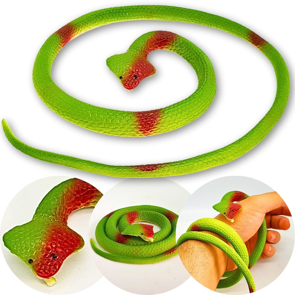 Cobra de Borracha Elastica de Brinquedo Pegadinha Assustar