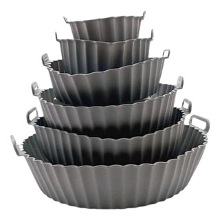 Kit 6 Forma  Silicone Forro Reutilizável Fritadeira