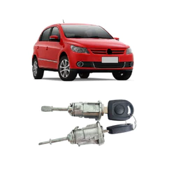 Par Cilindro Gol Saveiro Voyage G5 G6 G7 2008 2015 Dianteiro Com Chave