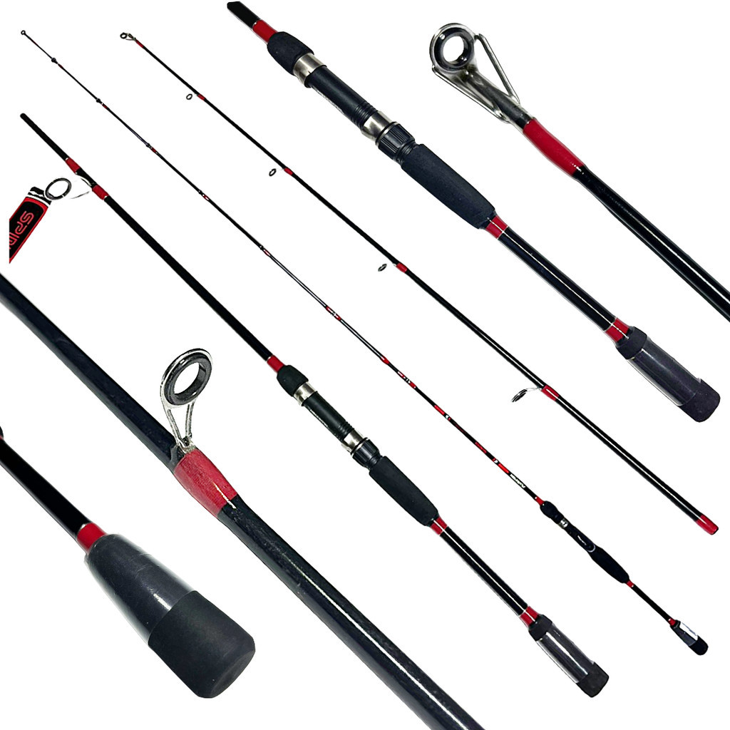 VARA PARA MOLINETE PLUSFISH SPIN SP562M 5'6" (1.68M) 10-20LB - VERMELHA - 2 PARTES