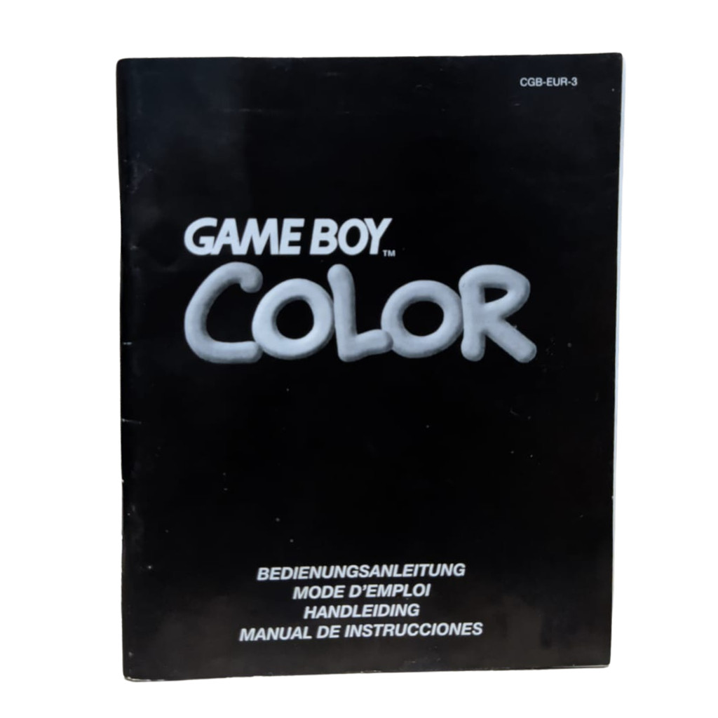 Manual do Console Game Boy Color  CGB-EUR-3