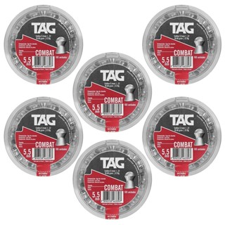 6un - CHUMBINHO COMBAT 5.5MM 100UN - TAG em Oferta na Shopee