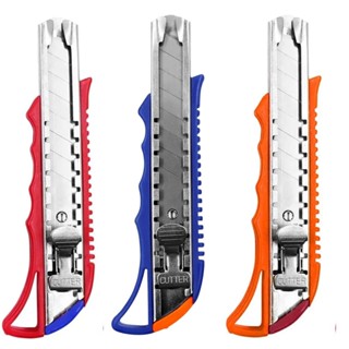 ESTILETE LARGO EM METAL LAMINA 18MM CORES PARA ESCRITORIO EMPRESA - LEONORA em Oferta na Shopee