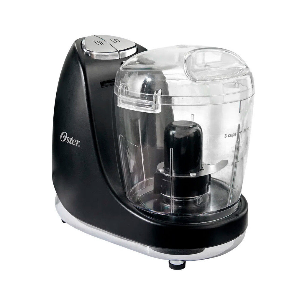 Mini Procesador Chrome Oster 3320 127v 2 Velocidades Função Pulsar 125W 3 Xícaras Lâmina Inox  