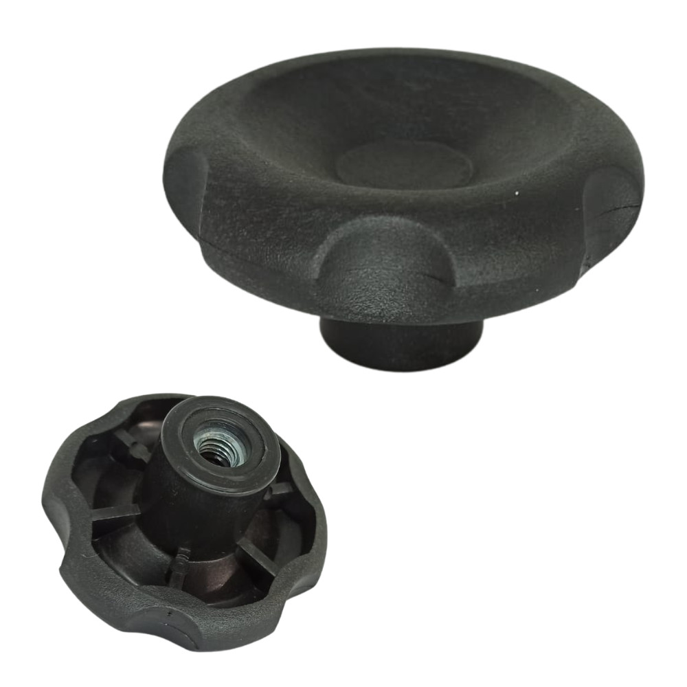 Manípulo Fêmea Knob Termoplástico 60 Mm - 5/16'' C/ 20 Peças