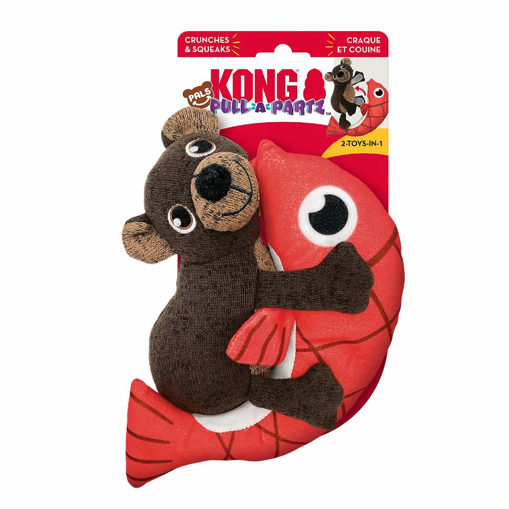 KONG PULL-A-PARTZ PALS BEAR MEDIUM (PPA22)