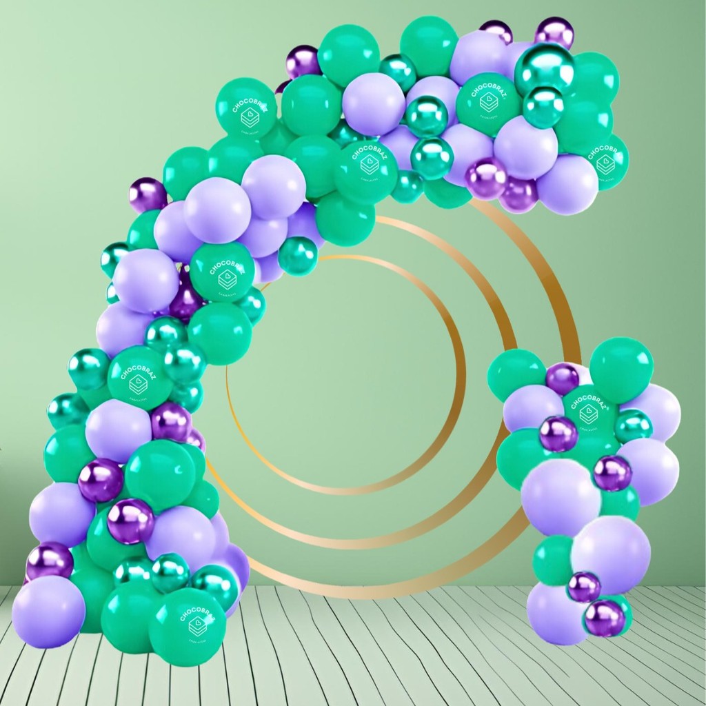 Kit 150 Balões VERDE 7”+ LILÁS 7”+ VIOLETA Metalizado 5” + FITA  Balão Bexiga KIT81 +F em Oferta na Shopee