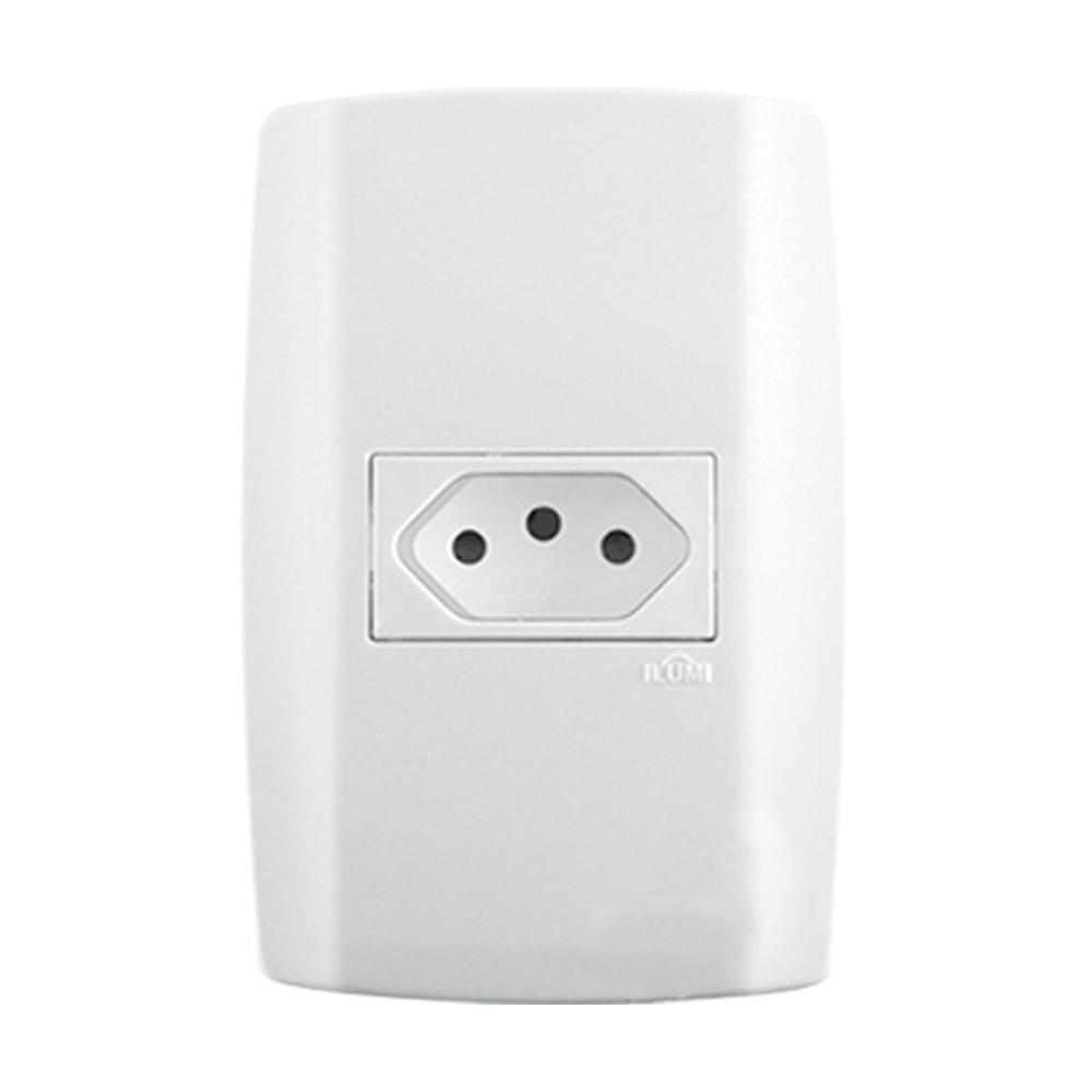 Conjunto Tomada 10A 250V Horizontal Ilumi em Oferta na Shopee