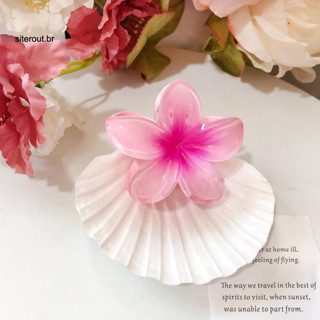 Women Hairpins Girls Sweet 2 Pcs Gradient Plumeria Flower Hair Clips Anti-slip Fixation for Southeast Asian Accessory
