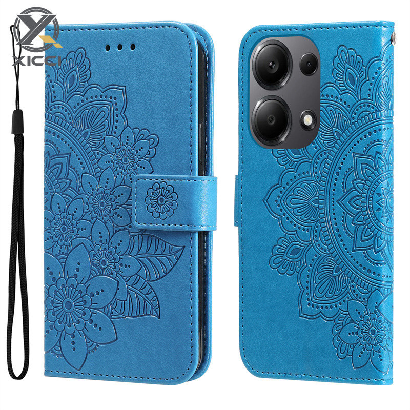 Capa Flip XICCI Para Xiaomi POCO X6 5G/M6 M6Pro X6Pro 4G De Telefone Com Sete Pé