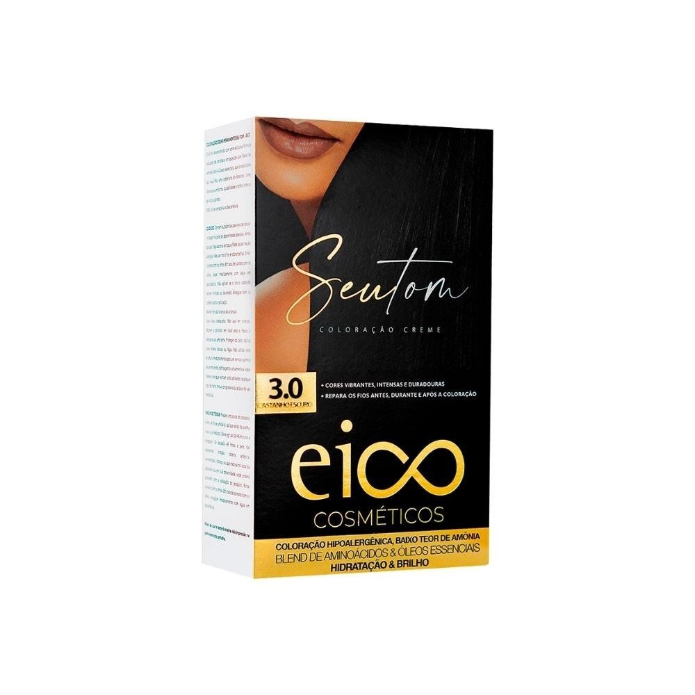 Tintura Eico Seu Tom 3.0 Castanho Escuro em Oferta na Shopee