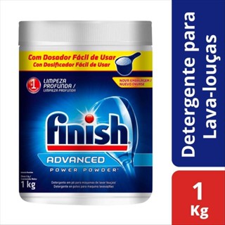 Detergente para Lava Louças em Pó Finish 1kg em Oferta na Shopee