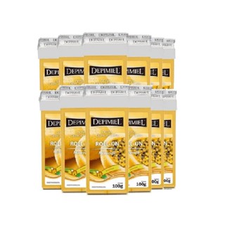 Depimiel Kit C/12unid Cera Depilatória Roll-on Maracujá 100g