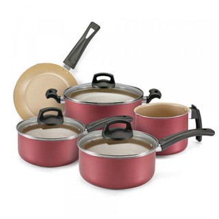 Conjunto de Panelas Antiaderente Premium 5 Peças Cereja - Panelux