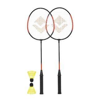 Kit Badminton Vollo Completo com 2 Raquetes e 2 Petecas de Nylon  VB003