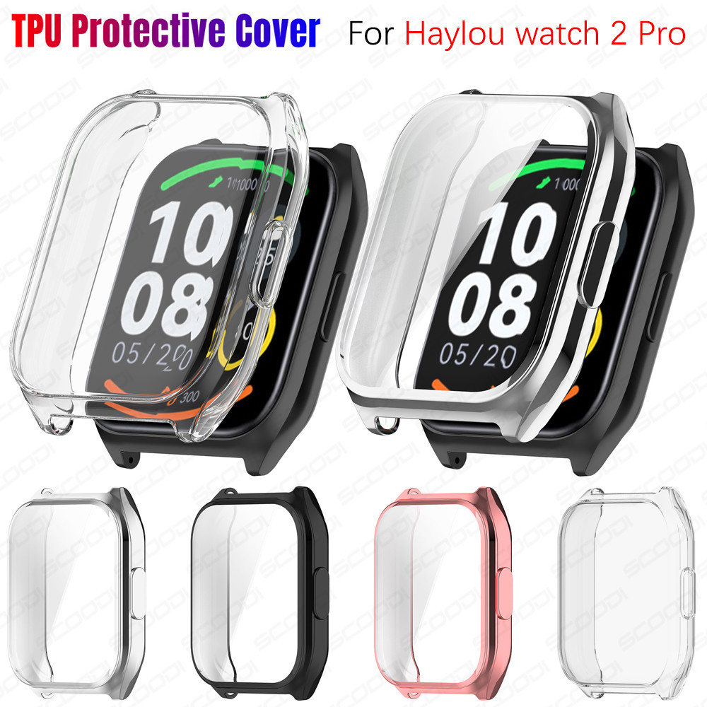 Revestimento Da Caixa TPU Para O Relógio Haylou Watch 2 Pro Smart Band Protetor De Tela Temperado De Cobertura Total A LS02 em Oferta na Shopee