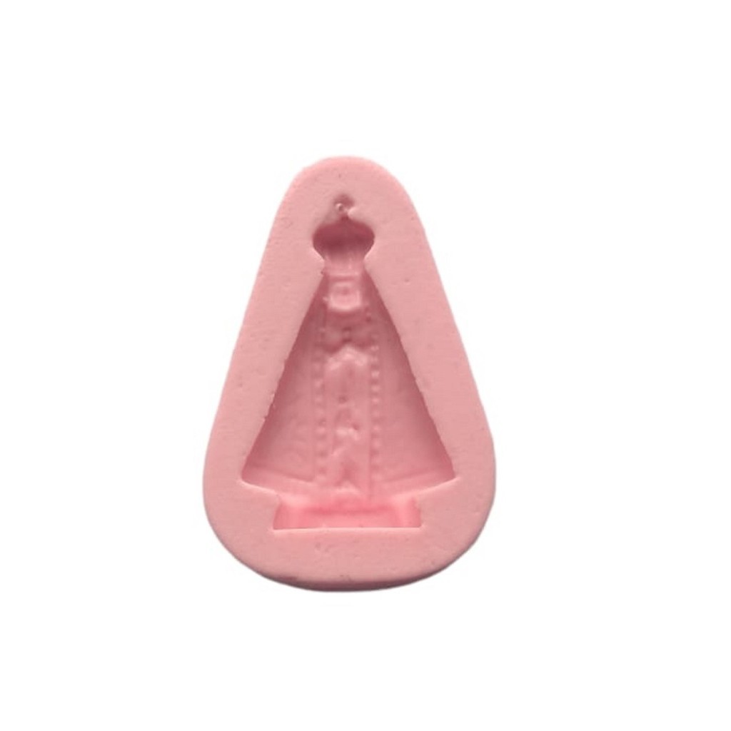 MOLDE DE SILICONE SANTA PEQUENA, NOSSA SENHORA, RELIGIÃO, RESINA, CONFEITARIA, BISCUIT em Oferta na Shopee