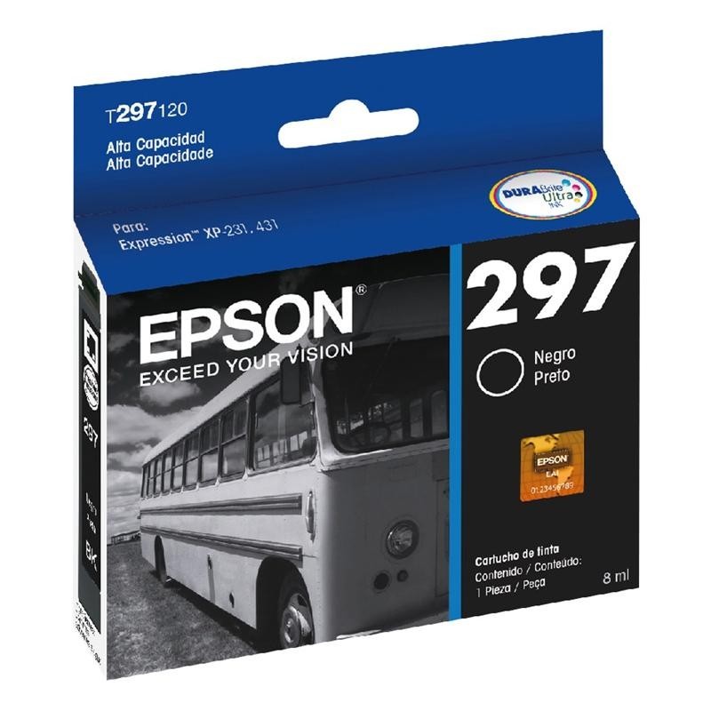 Cartucho Epson (297) T297120 Preto 300 páginas - Computers & Accessories