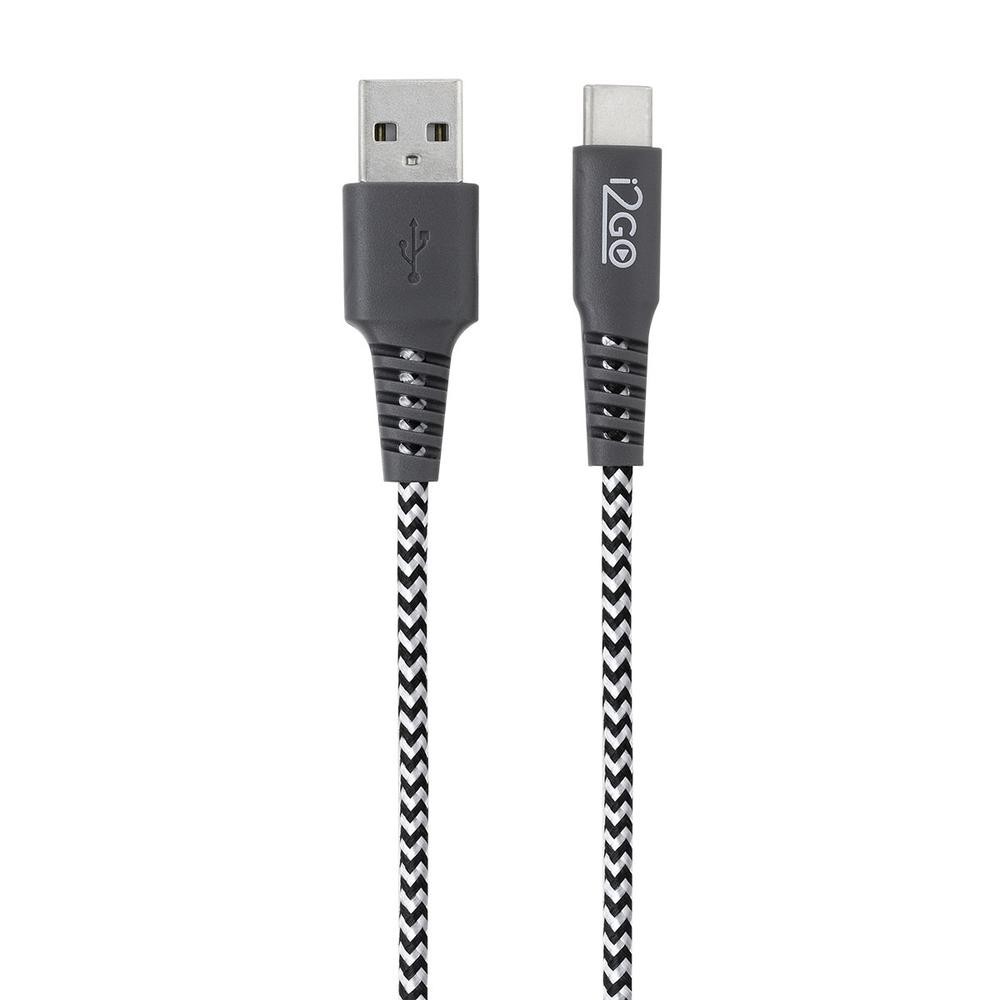 Cabo USB para USB-C i2GO Rápido Resistente 1,5 metros Nylon Trançado