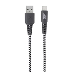 Cabo Carregador USB para USB-C i2GO 1,5m 2,4A Flat Carregamento Rápido Nylon Trançado Reforçado