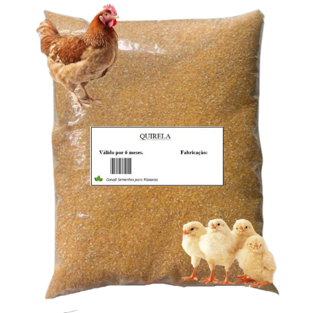 Quirela De Milho canjiquinha Fina Para Pássaros -1,3 e 5Kg