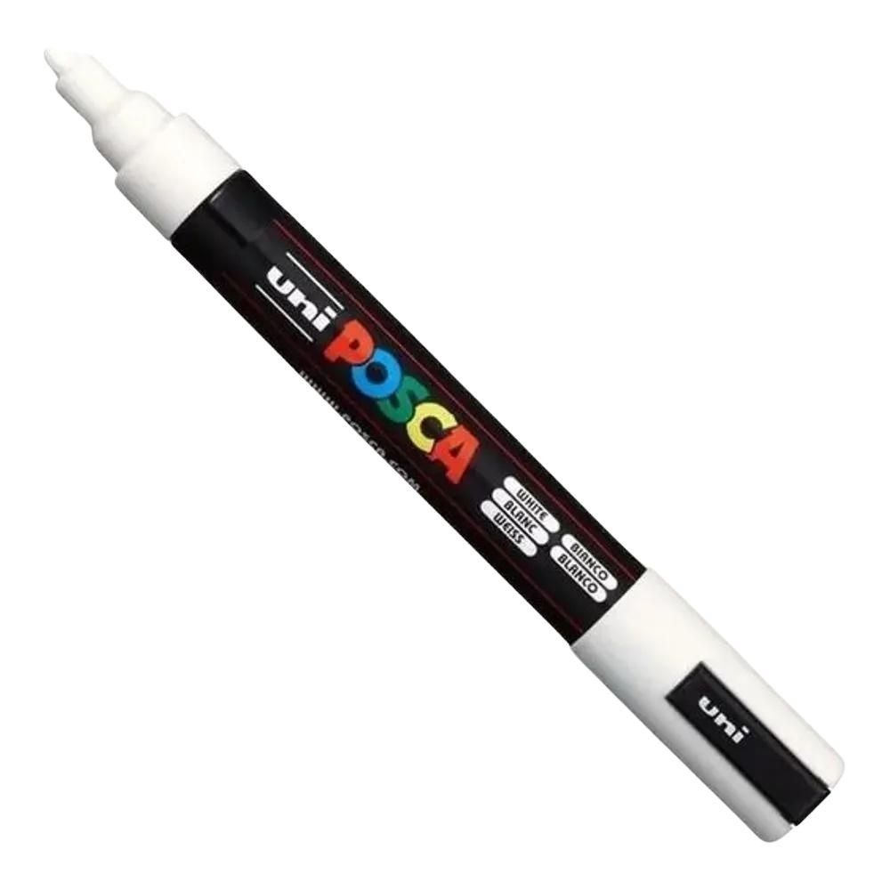 Marcador Uni Posca Branca de tinta acrílica à base de água Branca 25 mm