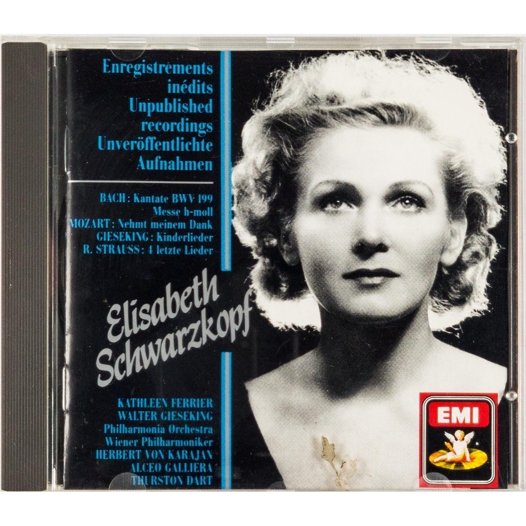 CD Elisabeth Schwarzkopf Bach Mozart Strauss Importado