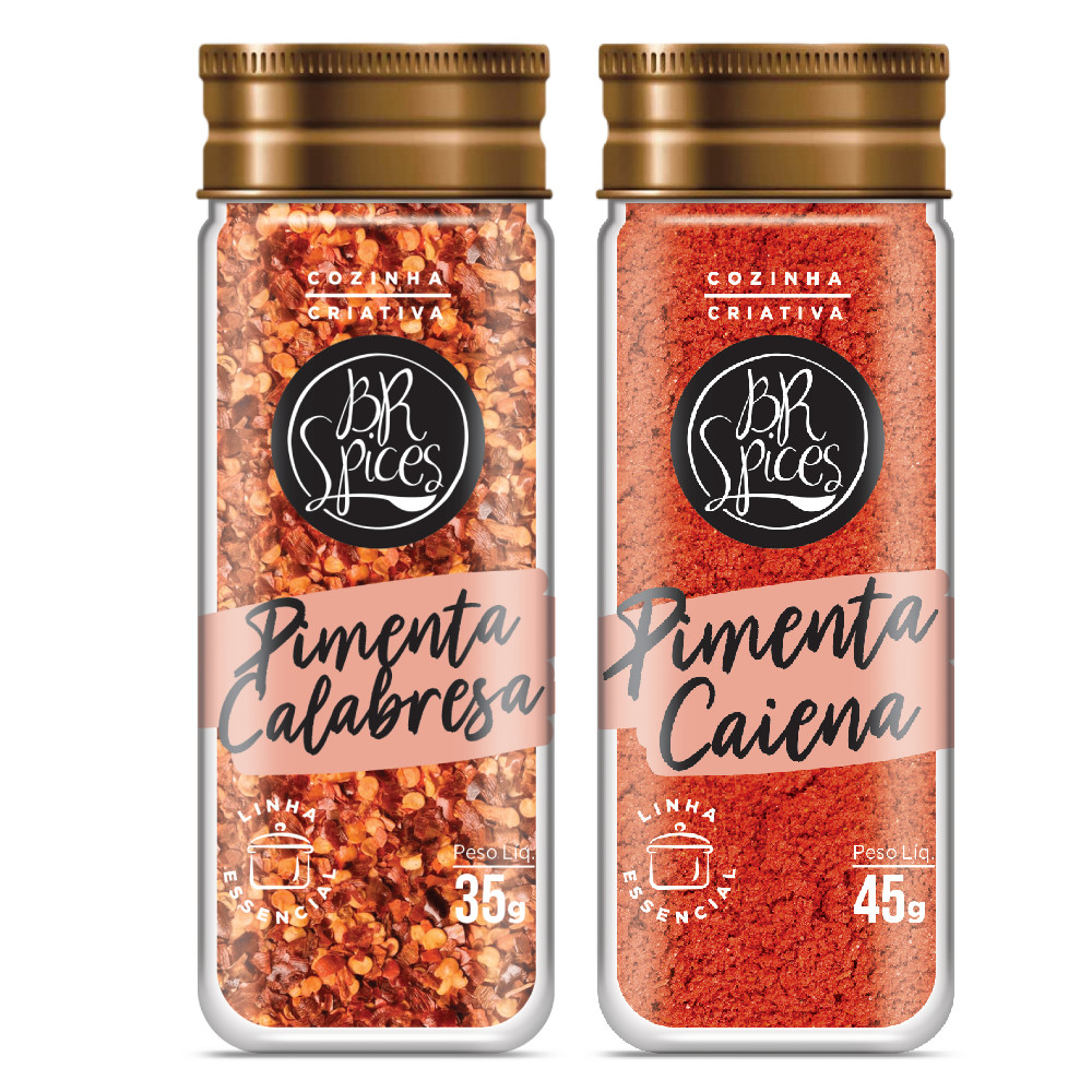 Kit Pimenta Calabresa e Pimenta Caiena BR Spices em Oferta na Shopee