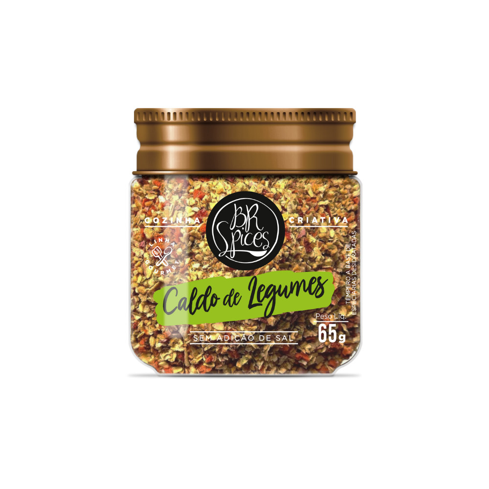 Tempero Para Caldo De Legumes BR Spices Pote 65G em Oferta na Shopee
